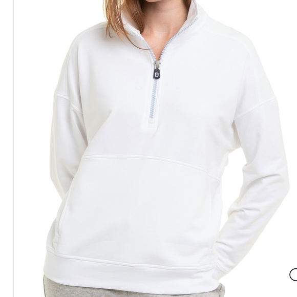 B. Draddy Tops - B Draddy Women's white Siobhan Sweatshirt logo*
